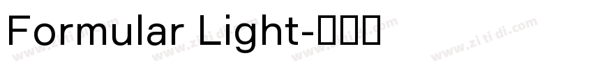 Formular Light字体转换
